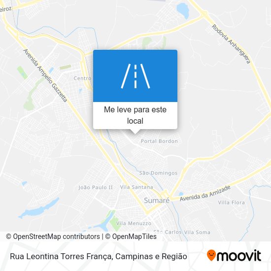 Rua Leontina Torres França mapa