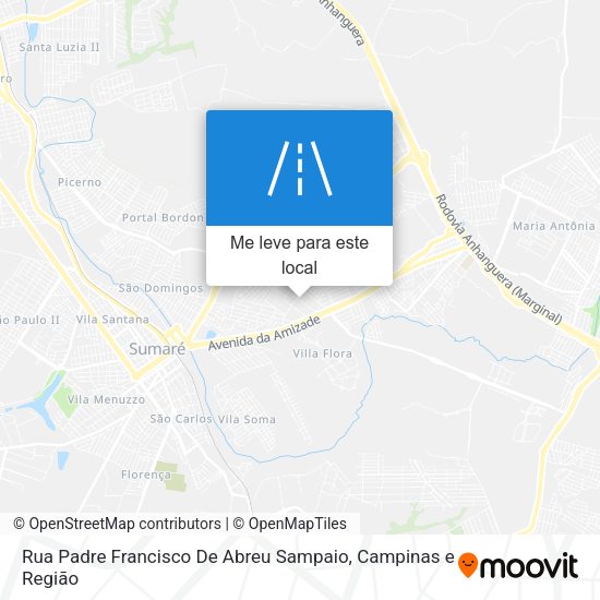 Rua Padre Francisco De Abreu Sampaio mapa