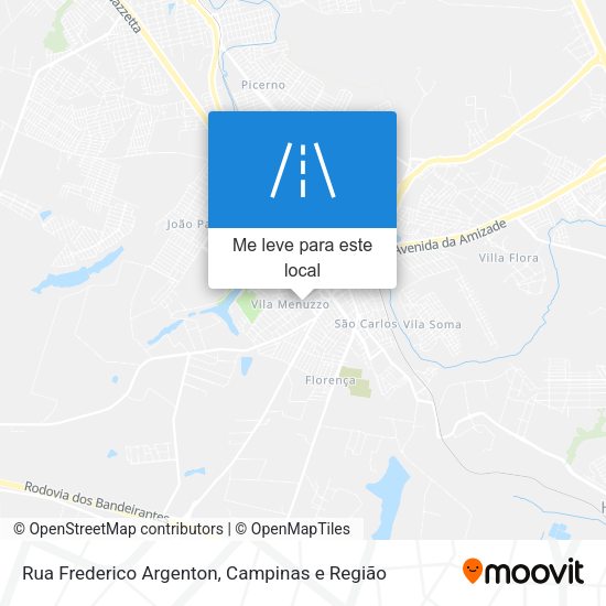 Rua Frederico Argenton mapa