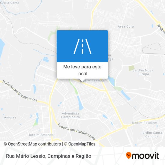 Rua Mário Lessio mapa
