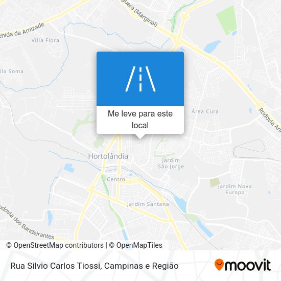 Rua Silvio Carlos Tiossi mapa