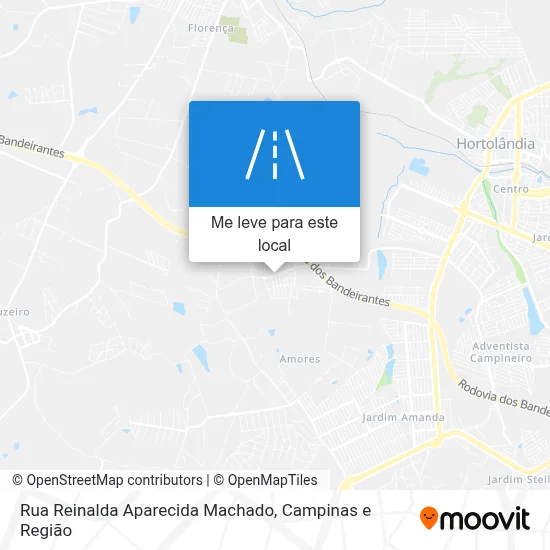 Rua Reinalda Aparecida Machado mapa