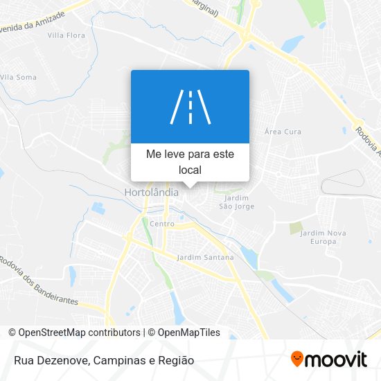 Rua Dezenove mapa