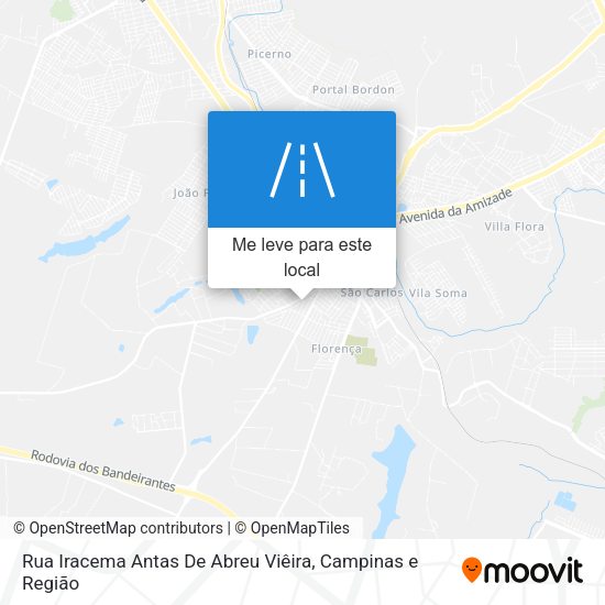 Rua Iracema Antas De Abreu Viêira mapa