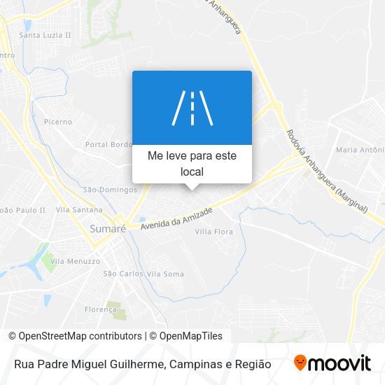 Rua Padre Miguel Guilherme mapa