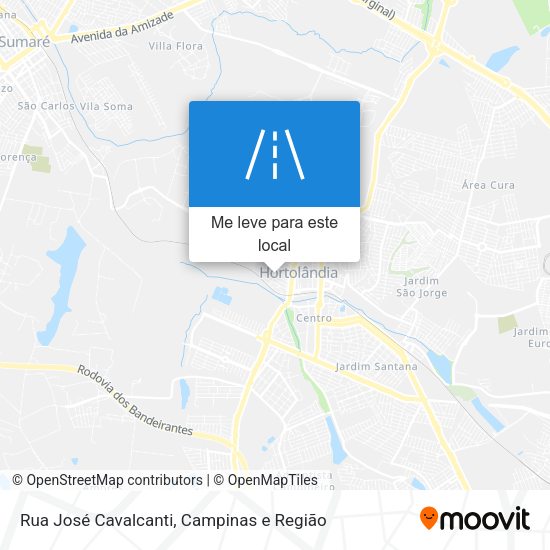 Rua José Cavalcanti mapa