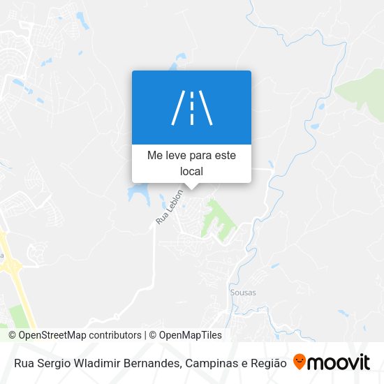 Rua Sergio Wladimir Bernandes mapa