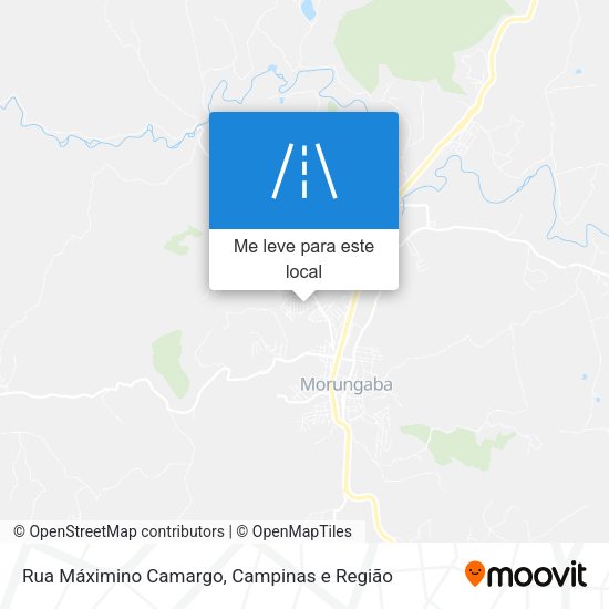 Rua Máximino Camargo mapa