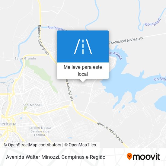 Avenida Walter Minozzi mapa