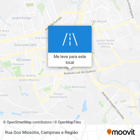 Rua Dos Miosótis mapa