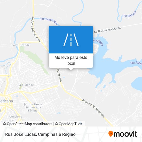 Rua José Lucas mapa