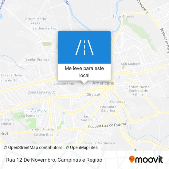 Rua 12 De Novembro mapa