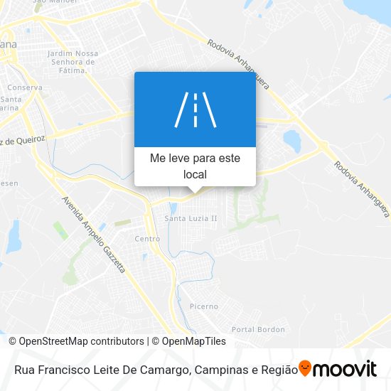 Rua Francisco Leite De Camargo mapa