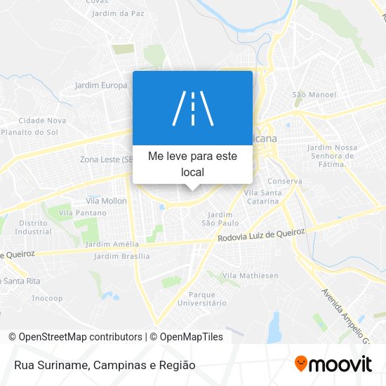 Rua Suriname mapa