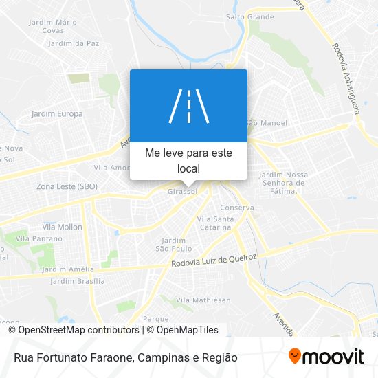 Rua Fortunato Faraone mapa