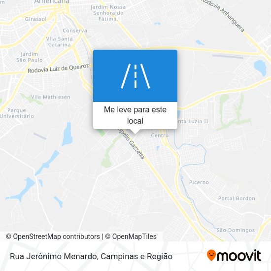Rua Jerônimo Menardo mapa