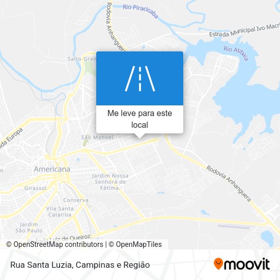 Rua Santa Luzia mapa