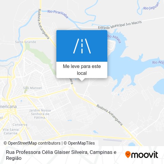 Rua Professora Célia Glaiser Silveira mapa