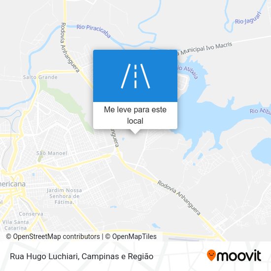 Rua Hugo Luchiari mapa