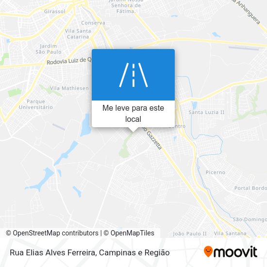 Rua Elias Alves Ferreira mapa