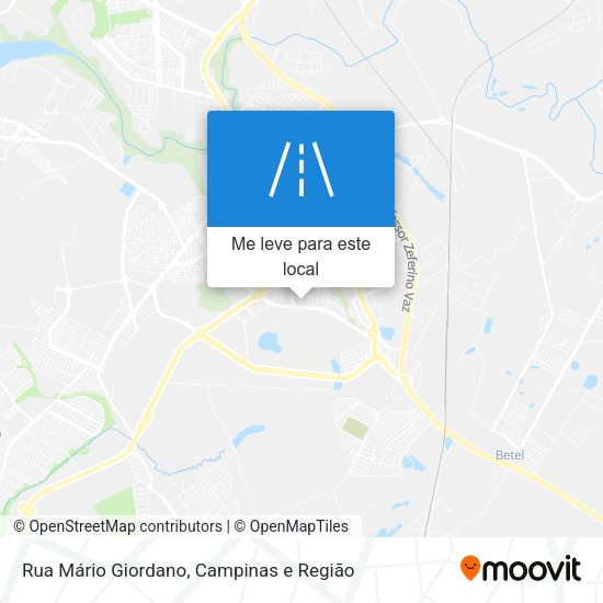 Rua Mário Giordano mapa