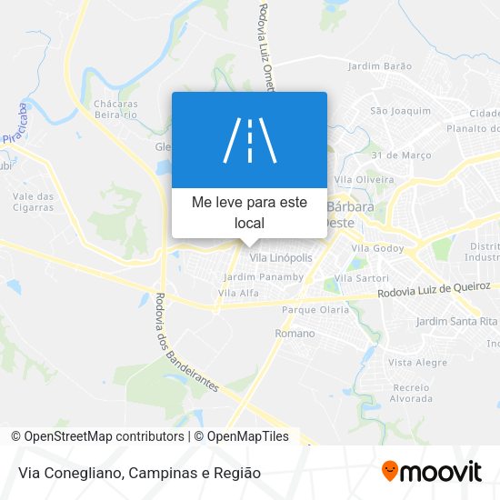 Via Conegliano mapa