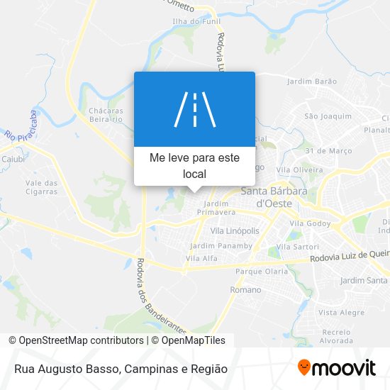 Rua Augusto Basso mapa