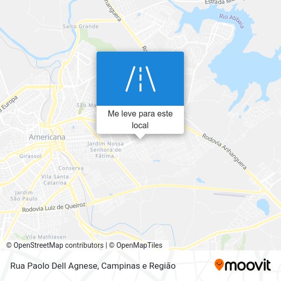 Rua Paolo Dell Agnese mapa