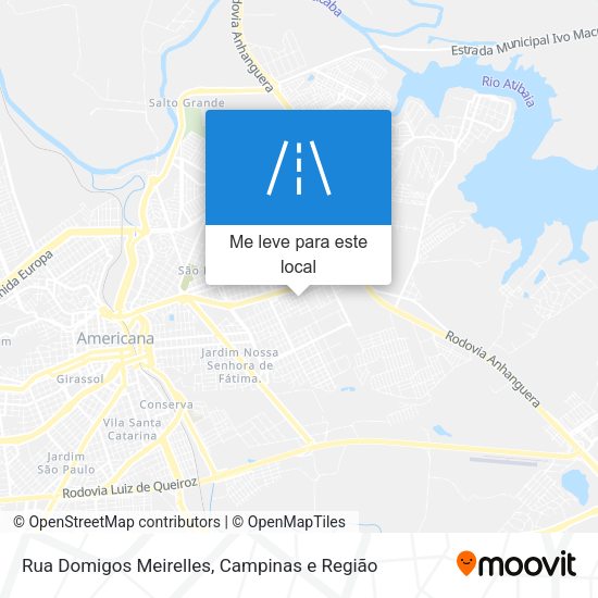 Rua Domigos Meirelles mapa