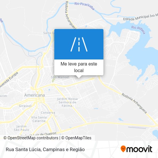 Rua Santa Lúcia mapa