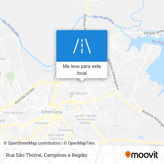 Rua São Thomé mapa