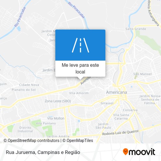 Rua Juruema mapa