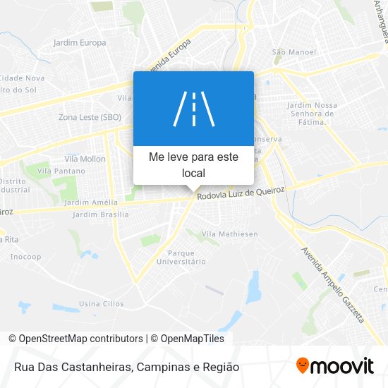 Rua Das Castanheiras mapa