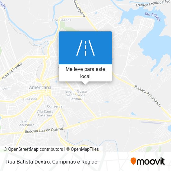 Rua Batista Dextro mapa
