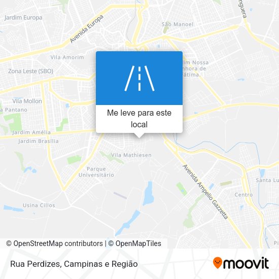 Rua Perdizes mapa