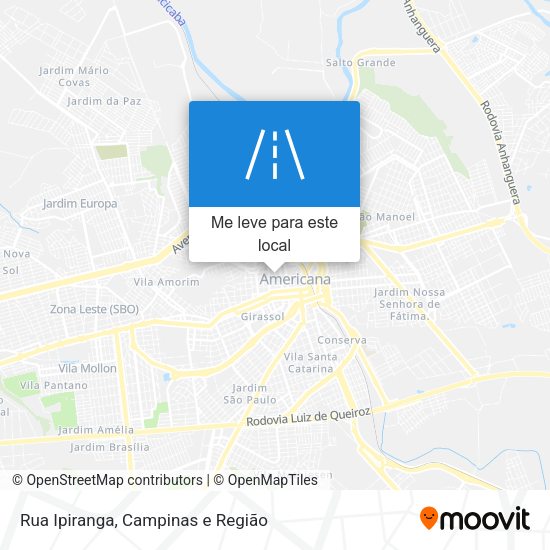 Rua Ipiranga mapa