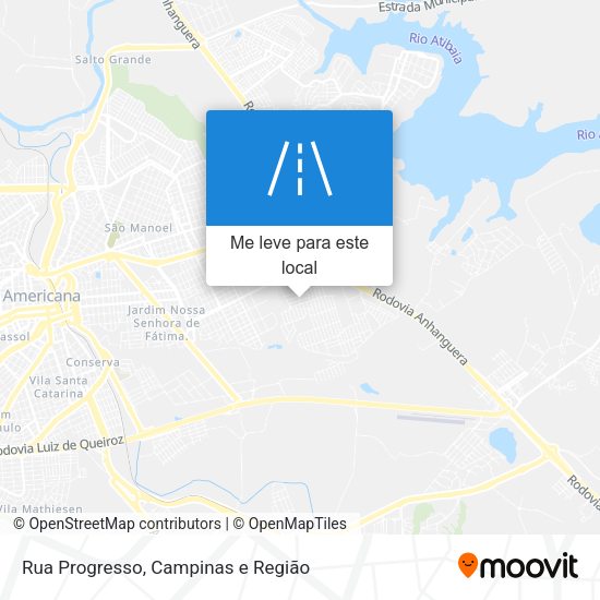 Rua Progresso mapa