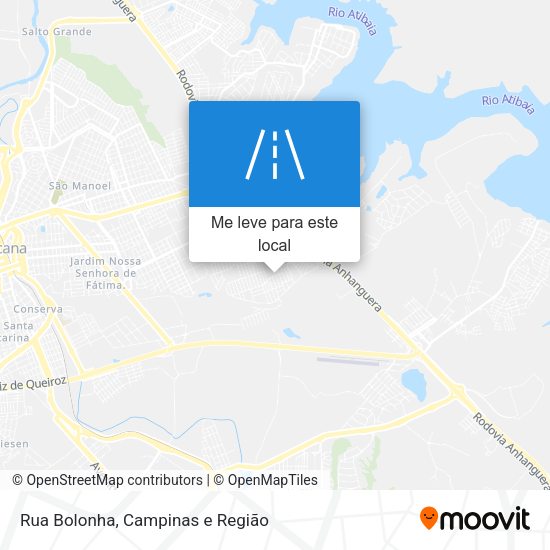 Rua Bolonha mapa