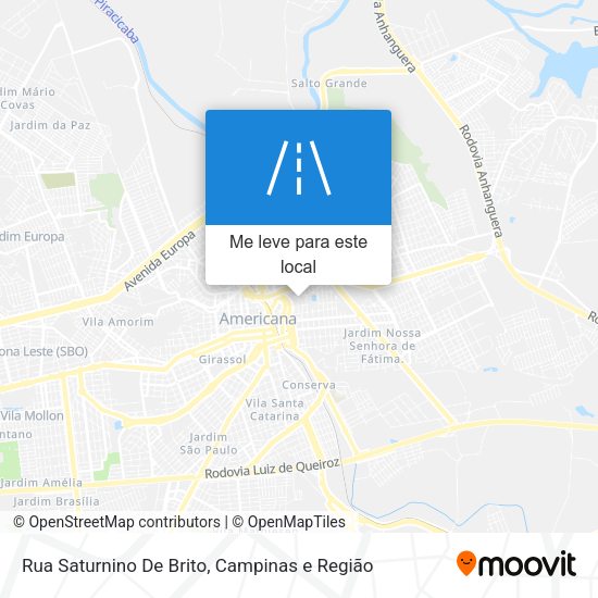 Rua Saturnino De Brito mapa