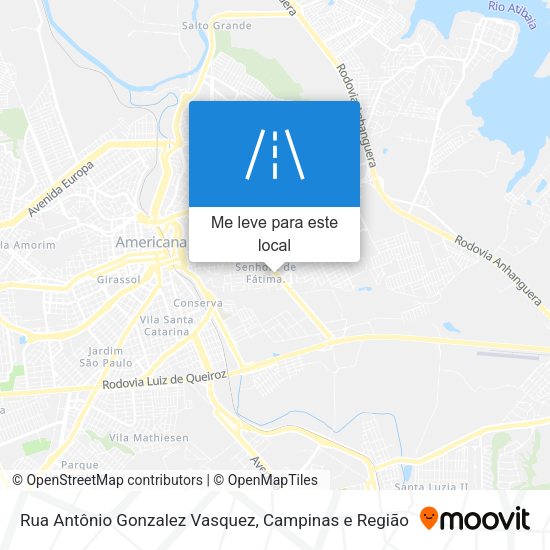 Rua Antônio Gonzalez Vasquez mapa