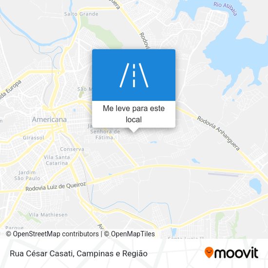Rua César Casati mapa