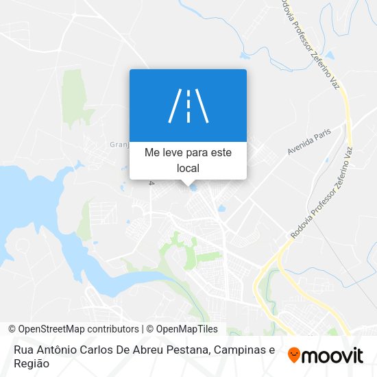 Rua Antônio Carlos De Abreu Pestana mapa