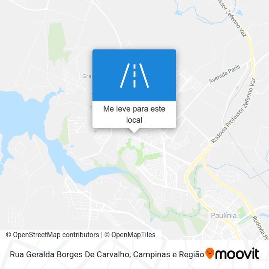 Rua Geralda Borges De Carvalho mapa