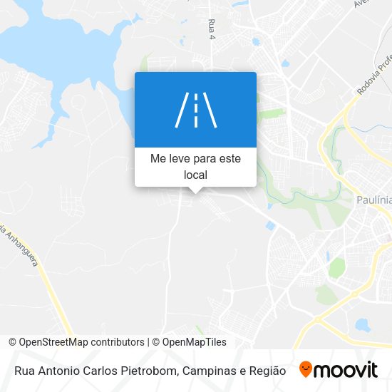 Rua Antonio Carlos Pietrobom mapa
