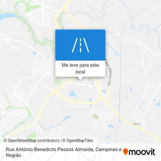 Rua Antônio Benedicto Passos Almeida mapa