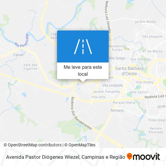 Avenida Pastor Diógenes Wiezel mapa