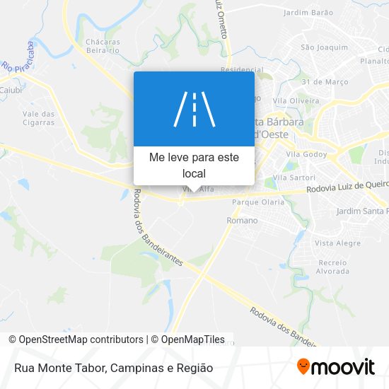 Rua Monte Tabor mapa