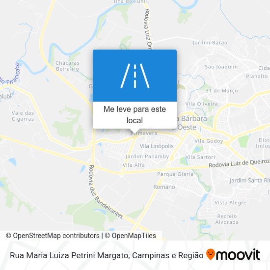 Rua Maria Luiza Petrini Margato mapa