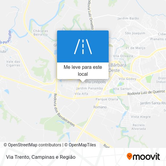 Via Trento mapa