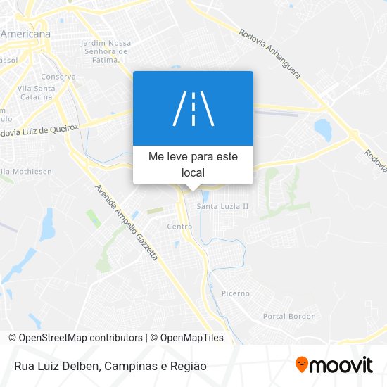 Rua Luiz Delben mapa